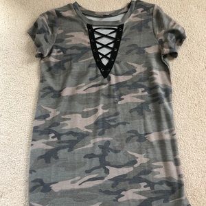 Camo T Shirt Dress